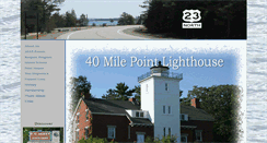 Desktop Screenshot of 40milepointlighthouse.org