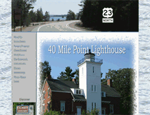 Tablet Screenshot of 40milepointlighthouse.org